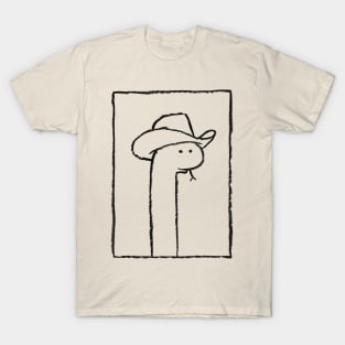 Squiggles The Snake In A Stetson T-Shirt